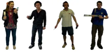 Figure 1 The Four Targets used in Interpersonal Distance and Perceived 