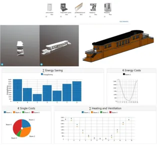 Figure 3. Result of the BIM Parametric Modeler for deep renovation [28]. 
