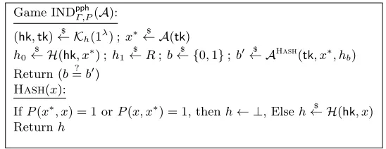 Fig. 6: Game INDpphΓ,P