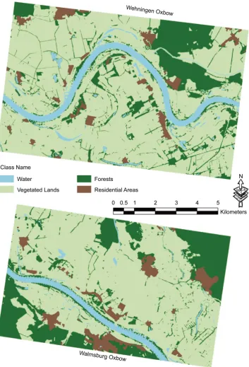Figure 9. Reference maps for LULC classifications at Wehningen Oxbow and Walmsburg Oxbow