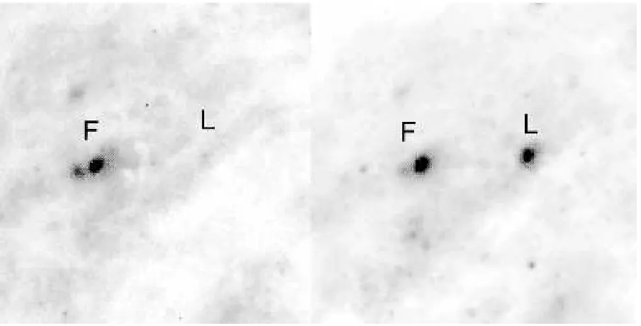 Figure 3. Greyscale images are shown for the individual orders of echelle spectra from the ﬁrst night of WHT observations