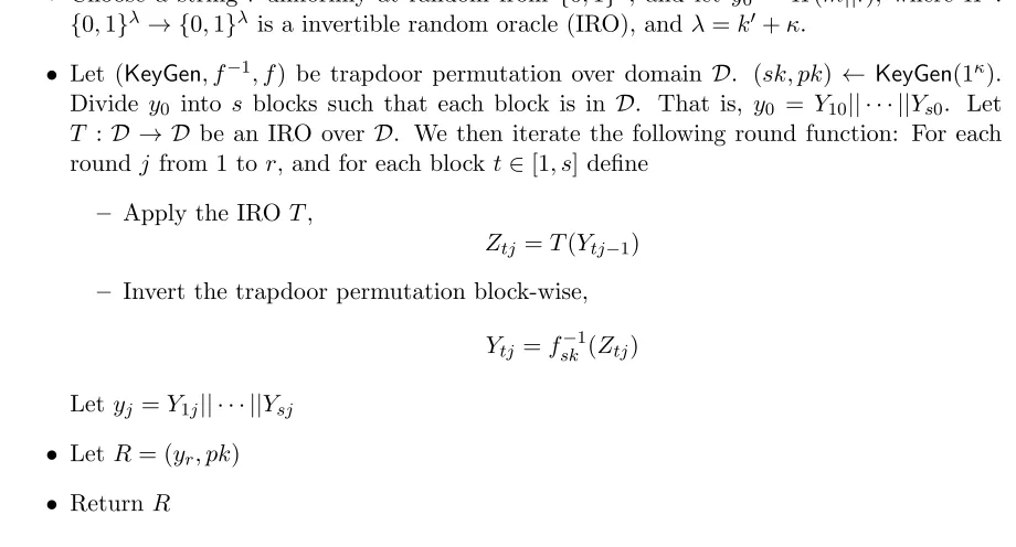 Figure 4: The Replica Encoding Algorithm rEnc(κ, m)