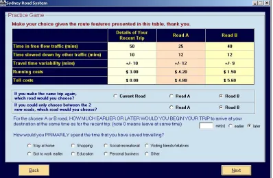 Figure 2: CAPI questions on attribute relevance