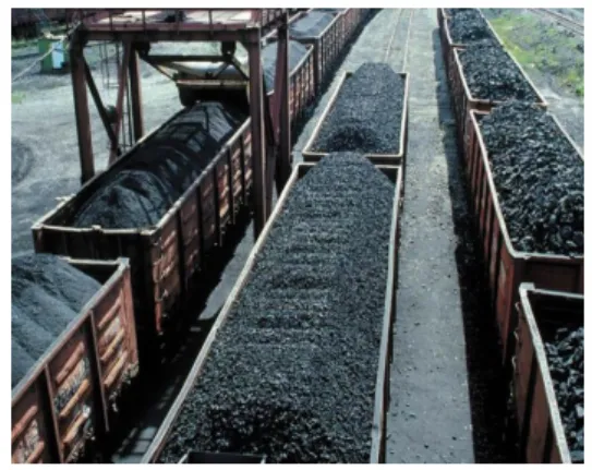 Fig. 2. Coal piles in the territory of the Industrial object 