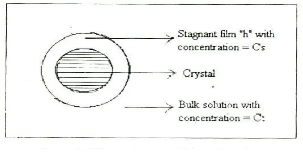 Figure 1: Diffusion layer model (film theory) 