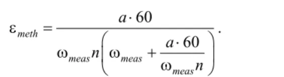 Fig. 1. Dependence of the deviation ε Δ  of the measured rotational frequency from  