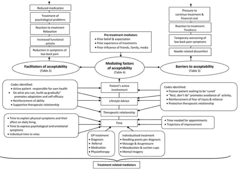 Figure 1. Initial thematic map showing three over-arching themes and related subthemes.doi:10.1371/journal.pone.0056806.g001