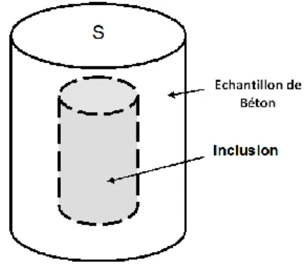 Fig. 1.  Schéma du dispositif de mesure  Fig. 2.  Echantillon avec inclusion 