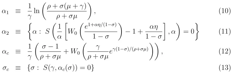 Figure 1 illustrates this result by presenting combinations of values for σ and