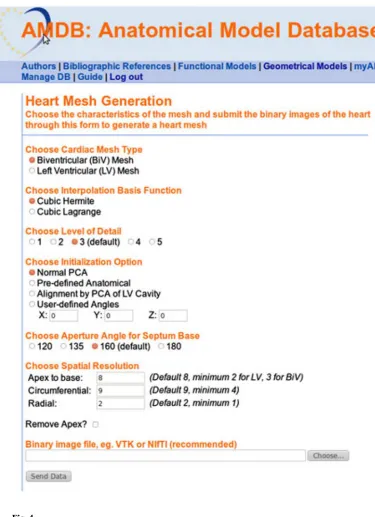 Fig. 4. AMDB binary image submission form