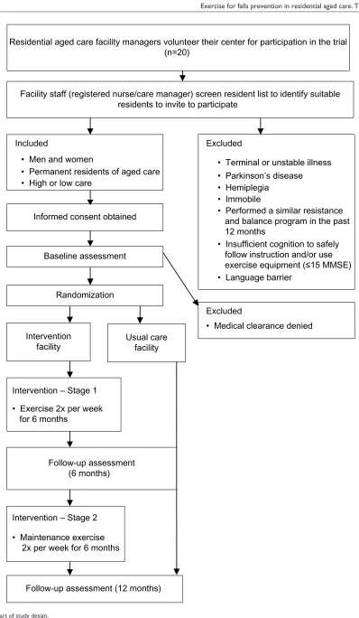 Figure 1 Flowchart of study design.Abbreviation: MMSe, Mini Mental State examination.