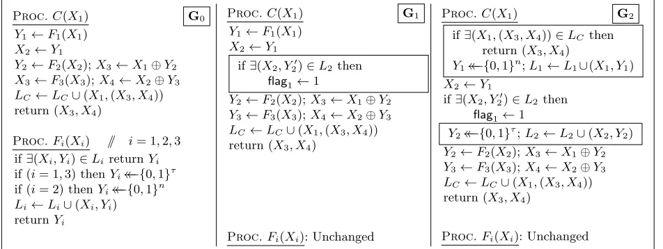 Fig. 9. Games G0, G1, and G2.