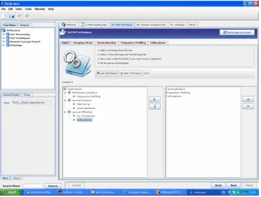 Figure 2: Combining Techniques – OntoLancs Workbench 