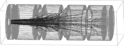 Fig. 4.Initial geometry of the four-stage collector with 70% efﬁciency.