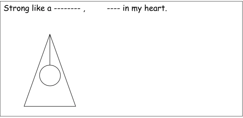 Fig 5. “Strong like a mountain, calm in my heart” 