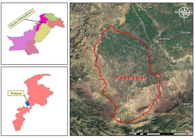Figure 1. District Peshawar (source: urban unit).                                         