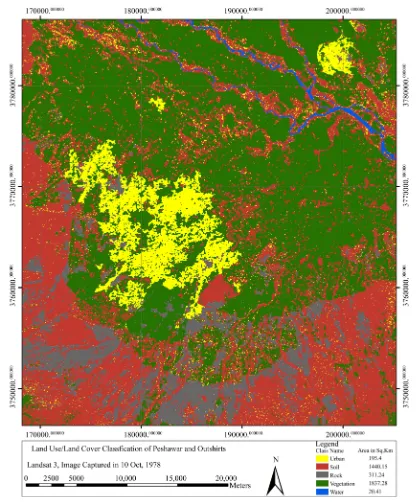 Figure 9. Landuse/land covers classification of 1978.                                                  