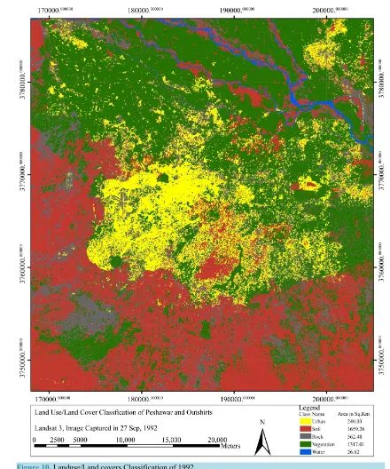 Figure 10. Landuse/Land covers Classification of 1992.                                                          