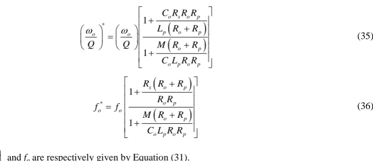 Figure 11 shows the simulated result of the band pass filter circuit shown in andKΩ, ple of simulated inductor)