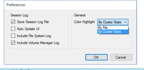 Figure 16. Preferences screen.                                 