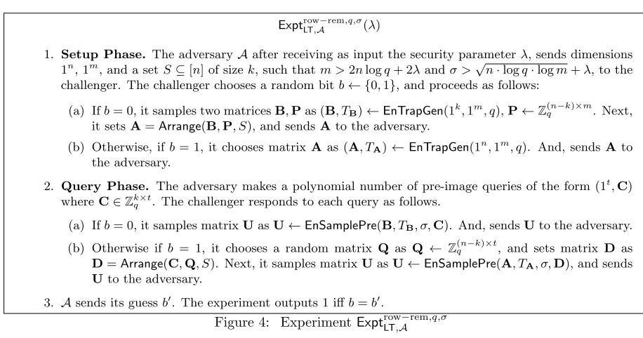 Figure 4: Experiment Exptrow−rem,q,σLT,A
