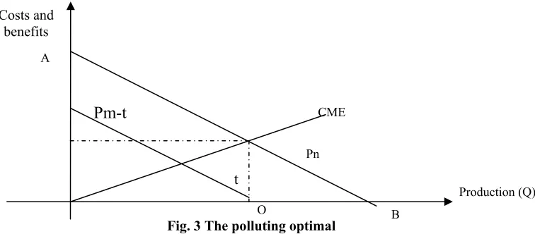 Fig. 3 The polluting optimal 