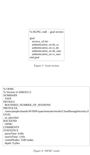 Figure 7: Goal section