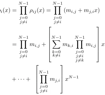 Table 1. Comparison of the proposed algorithm with the previous methods in termsof number of ciphertext multiplications, multiplicative depth and output size.