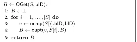 Figure 2. OGet function in POSUP.