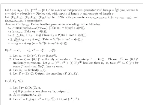 Figure 3: A non-malleable reduction of LLq,m,N[Localℓ] to Split State SSk with deter-ministic decoding