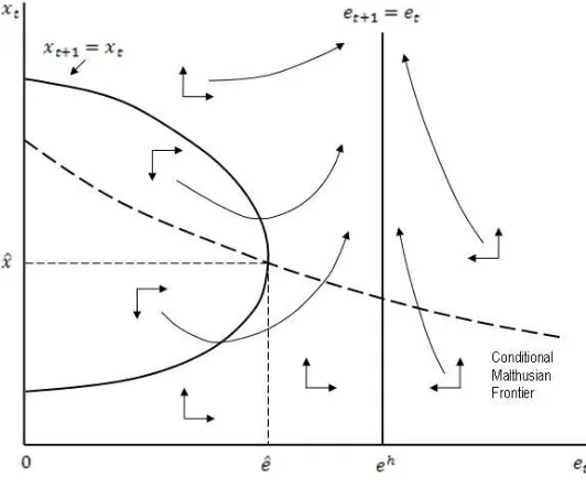 Figure 4. The Conditional Dynamical System in the Advanced Stage