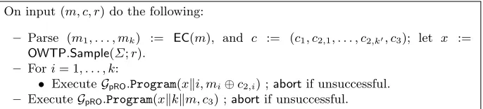 Fig. 9: The oracle programming routine Program .