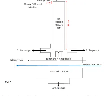 Figure 2: Schematic highlighting the key features of the laser flash-photolysis time-resolved 