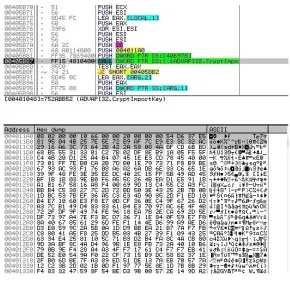 Fig. 5: GetVolumeInformationW call
