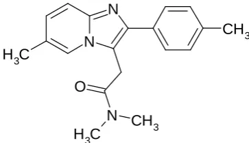 Fig. 1: Structure of zolpidem. 