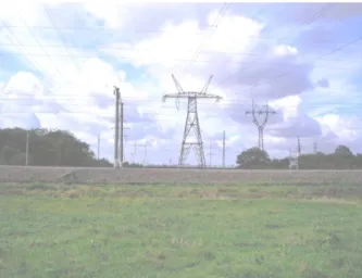 Fig. 3. Transmission lines crossing the railway track 