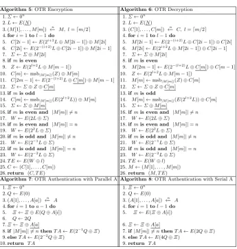 Table 2. Proposed OTR algorithm.