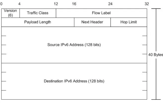 Figure 3-6: The IPv6 Main Header 