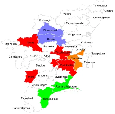 Figure 1Agro Climatic Zone Wise District wise Distribution of RIDF MI Sample Works 