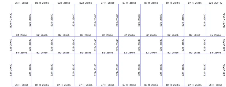 Figure 2. Typical story framing plan for school prototype. 