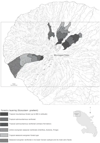 Figure 5. Ecosystem gradient and ecotones (the example of Martinique/Source: P. JOSEPH)