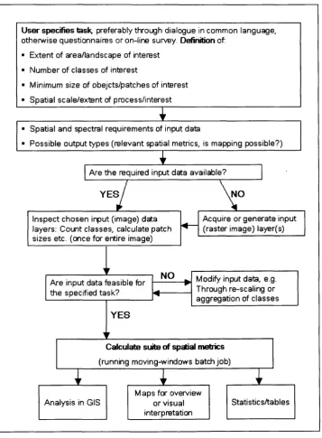 Figure 2.7 Proposed schedule for landscape ecological analysis using EO data and spatial metrics.