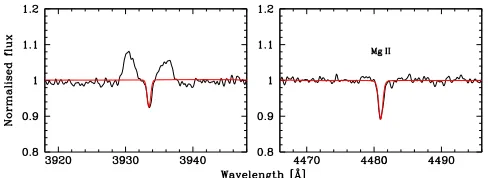 Table 3. White dwarf absorption features in SDSS J1212-0123.