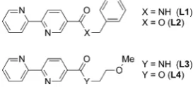 Figure 1. The ligand systems employed in the combinatorial library.