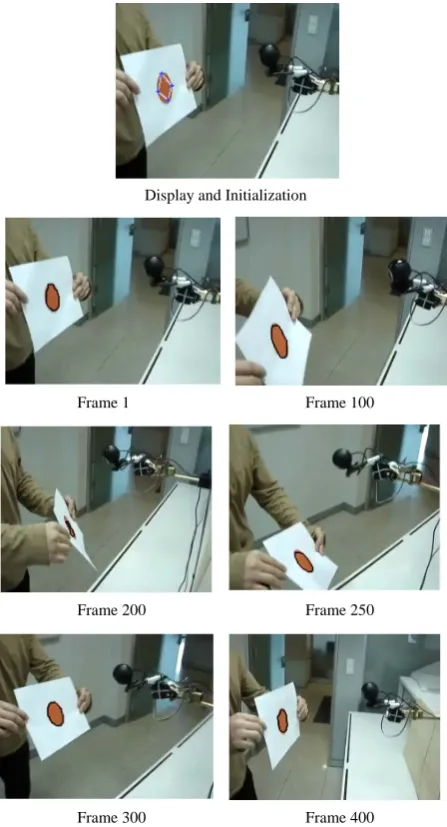 Figure 6. Example 2 of the tracking of an object. 