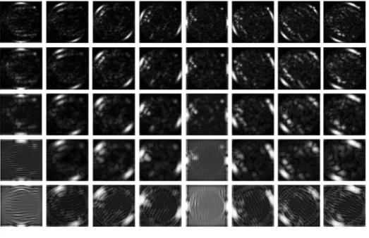 Figure 6. Eight orientations and five scales using Gabor wavelets.                                 