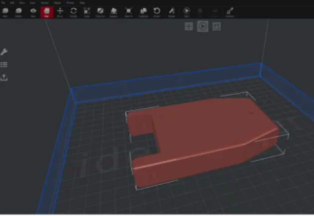 Fig. 5 Component saved with stl. extension  IdeaMaker is one of many slicing platforms, but  what  distinguishes  it  is  its  sleek  compatibility  with highly customizable print settings, provide  limitless customization for advanced users