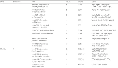 Fig. 1 PTH1R enriched gene ontology (GO) terms for biological processes. Cell proliferation process was enriched