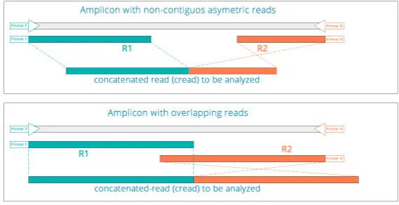 Figure 2: Non-overlapping vs overlapping amplicons