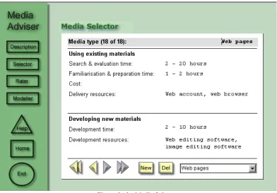 Figure 3: the Media Selector